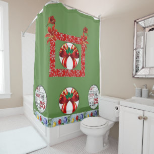 Shower Curtain Christmas
