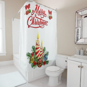 Shower curtain Christmas