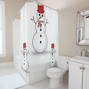 Shower curtain Christmas