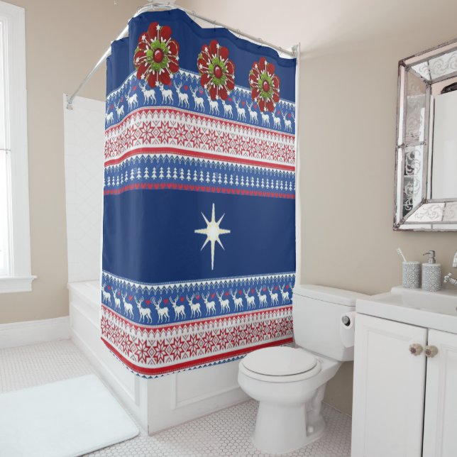 Shower Curtain Christmas (In Situ)