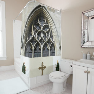 Shower Curtain Church Priests