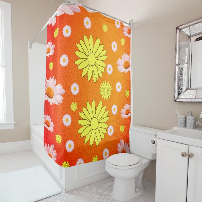 Shower curtain daisy (In Situ)