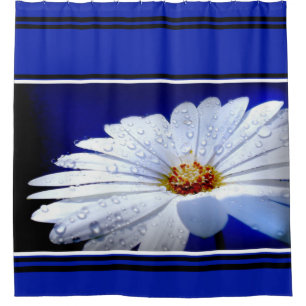 Shower Curtain/Daisy with Dew Drops Curtain
