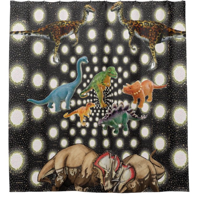 Shower Curtain Dinosaur (Front)
