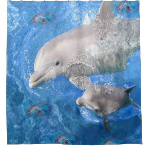 Shower Curtain, Dolphins Curtain
