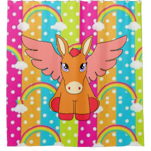 Shower Curtain Donkey