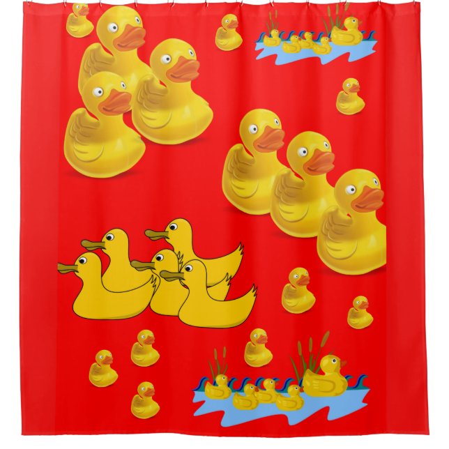 Shower Curtain Ducks (Front)