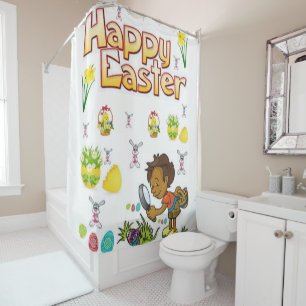Shower curtain Easter