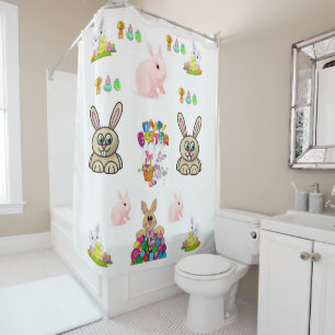 Shower curtain Easter