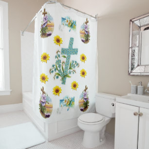 Shower curtain Easter