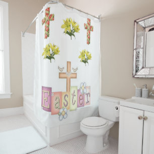 Shower curtain Easter