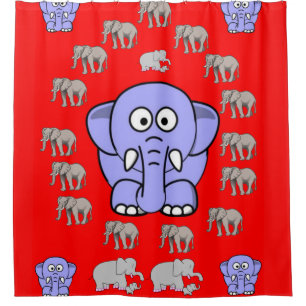 Shower Curtain Elephant