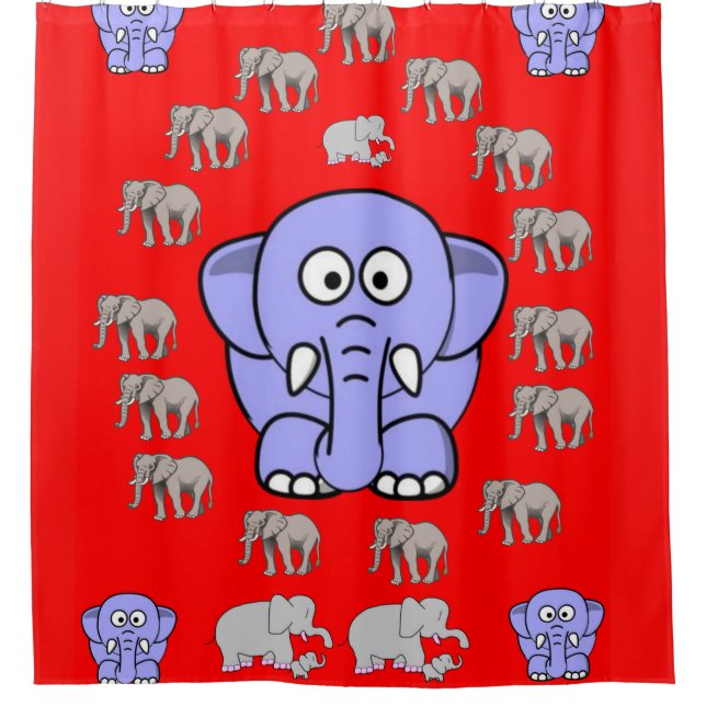 Shower Curtain Elephant (Front)