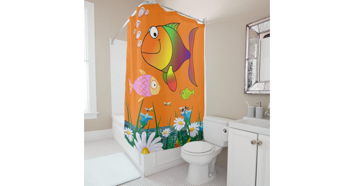 Shower Curtain Fish Zazzle