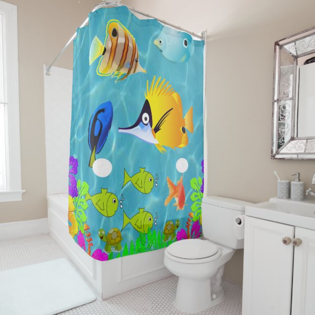 Shower Curtain Fish (In Situ)