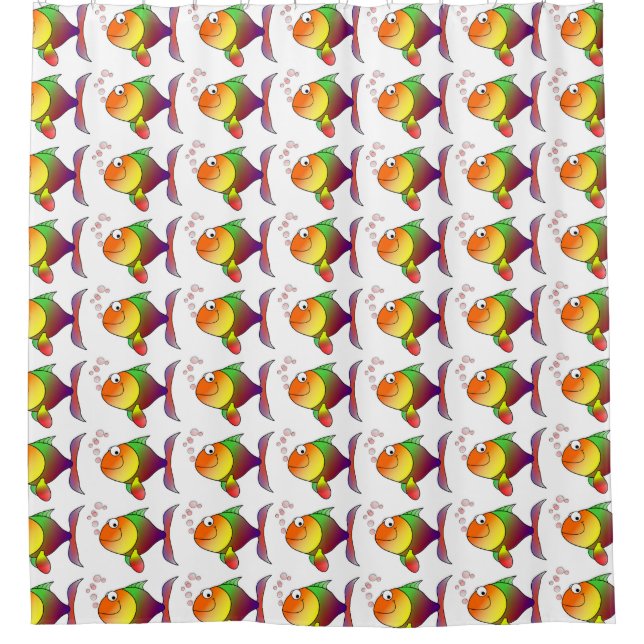 Shower Curtain/Fish Shower Curtain (Front)