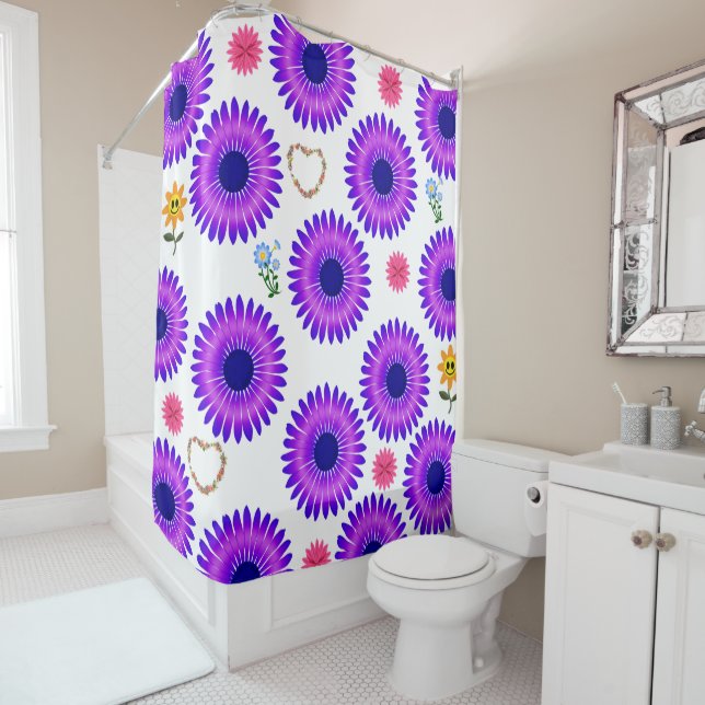 Shower Curtain Floral (In Situ)