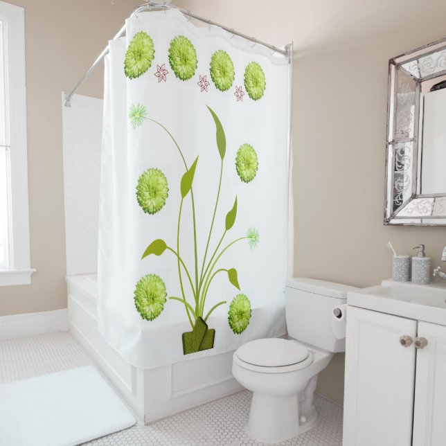 Shower Curtain Floral (In Situ)