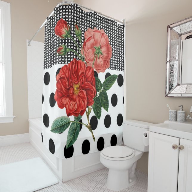 Shower Curtain Floral (In Situ)