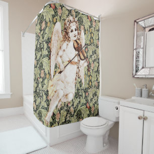 Shower Curtain Floral Angel