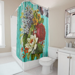 Shower Curtain Floral Photography