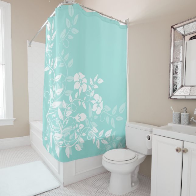 Shower Curtain-Floral Shower Curtain (In Situ)