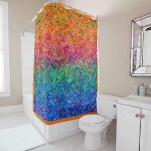 Shower Curtain Fluid Colours