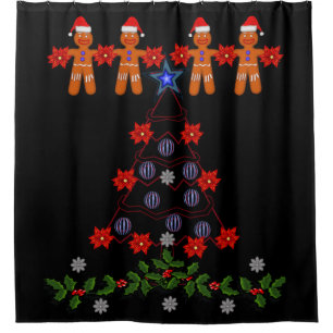 Shower Curtain Gingerbread Man