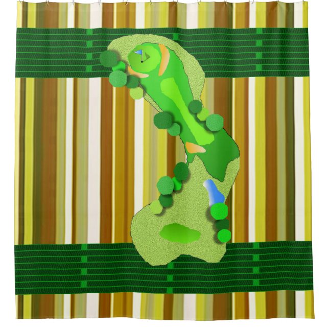 Shower Curtain Golf (Front)