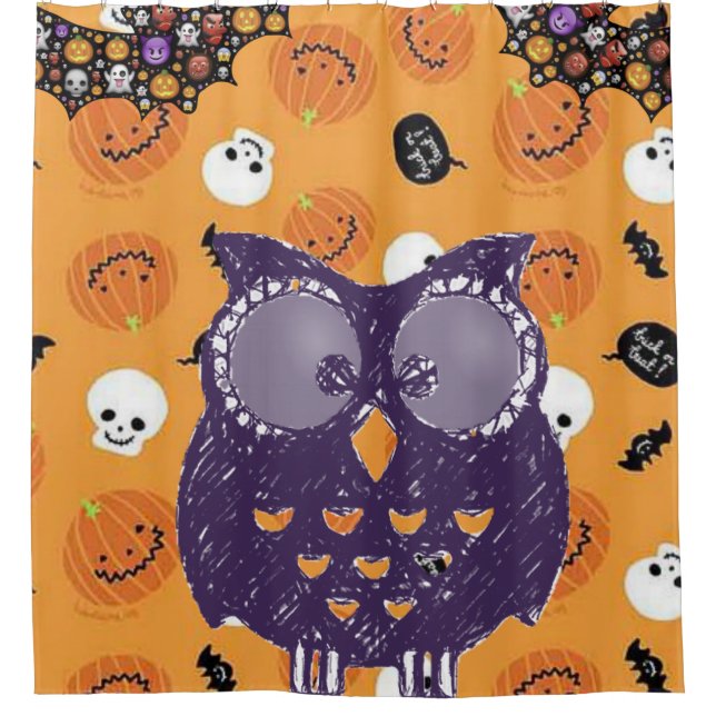 Shower Curtain Halloween (Front)