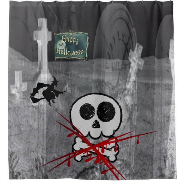 Shower Curtain Halloween (Front)