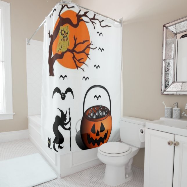 Shower curtain Halloween (In Situ)