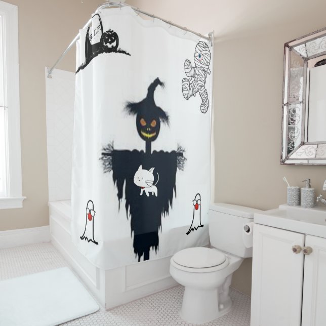 Shower curtain Halloween (In Situ)