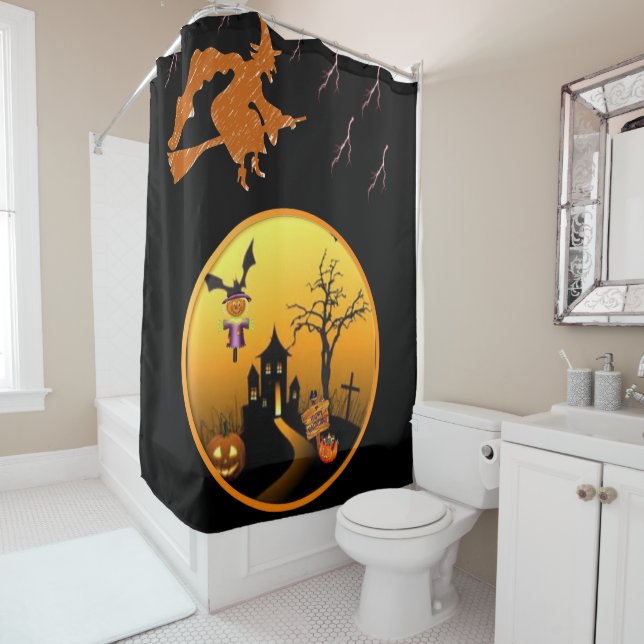 Shower curtain Halloween (In Situ)