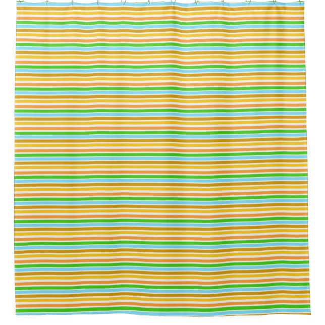 Shower Curtain In Modern Stripes (Front)