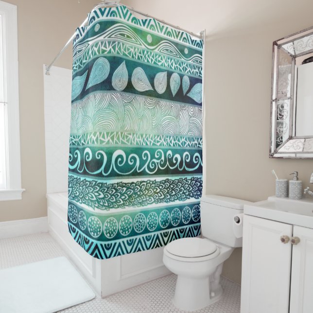 Shower Curtain/Indie Pattern Curtain (In Situ)