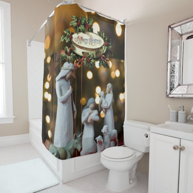 Shower Curtain Jesus (In Situ)