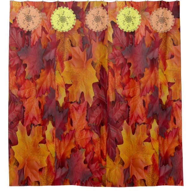 Shower Curtain Leaves (Front)