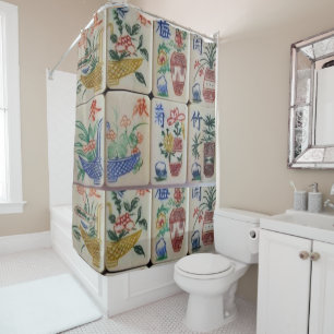 Shower Curtain Mahjong