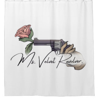 Shower Curtain- Ms. Velvet Revolver Shower Curtain