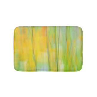 Shower Curtain Multicolor Yellow Green Orange Blue Bath Mat