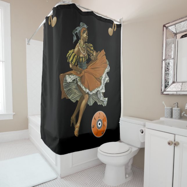 Shower curtain Music (In Situ)