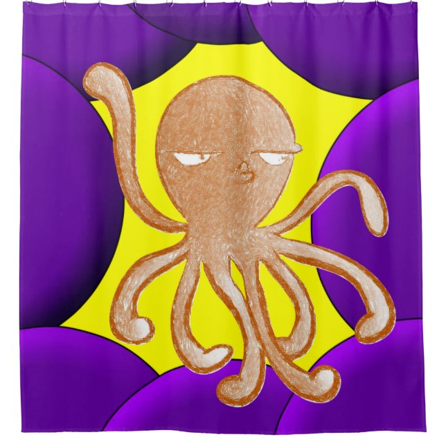 Shower Curtain Octopus (Front)