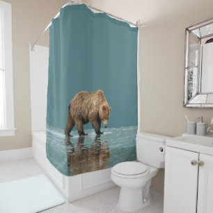 Shower Curtain of grizzly bear