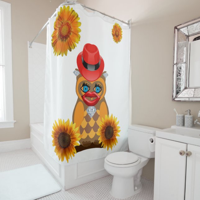Shower curtain Owl (In Situ)