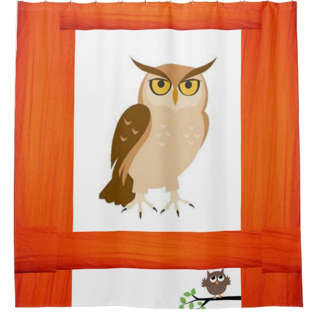 Shower Curtain Owl (Front)
