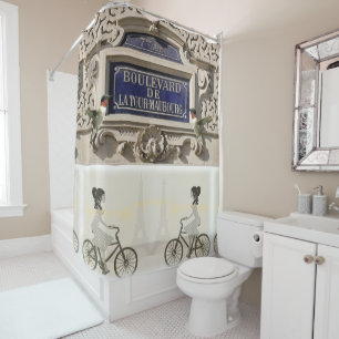 Shower Curtain, Paris, France, Shower Curtain