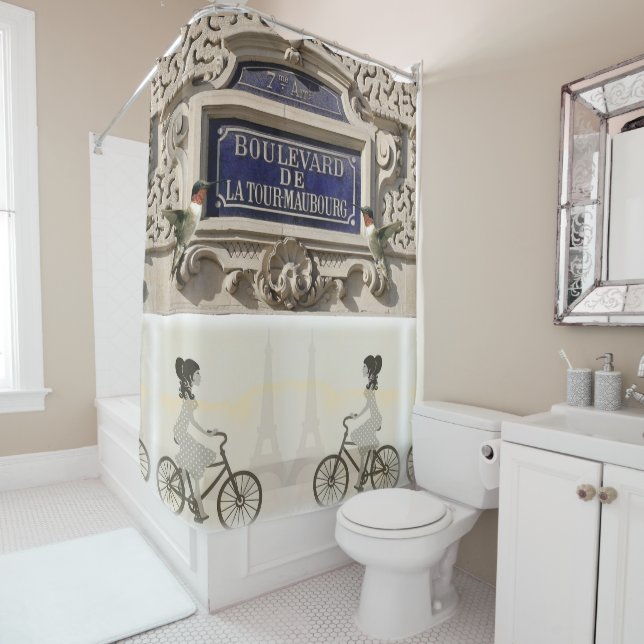 Shower Curtain, Paris, France, Shower Curtain (In Situ)