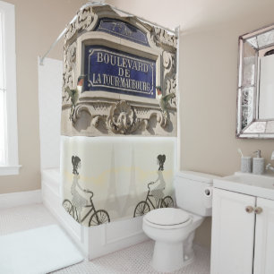 Shower Curtain, Paris, France, Shower Curtain