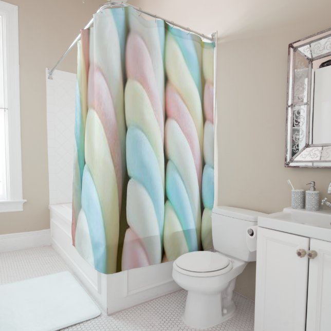 Shower Curtain Pastel (In Situ)